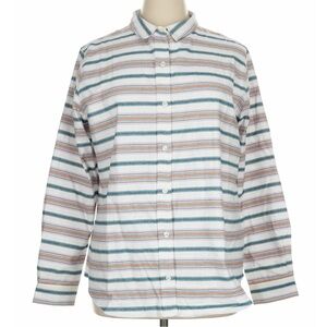 Wildfang Multicolor Striped Button Down Flannel Shirt